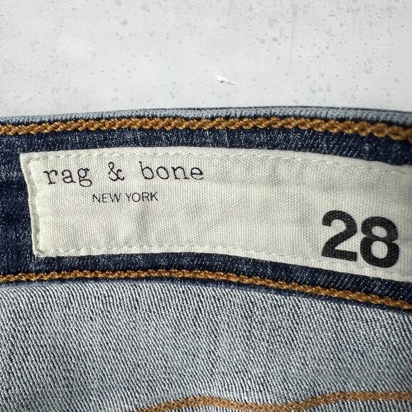 Rag & Bone Jeans Women's Measured 29x29 Cate Mid Rise Skinny Blue Denim Tag 28 - Picture 7 of 16